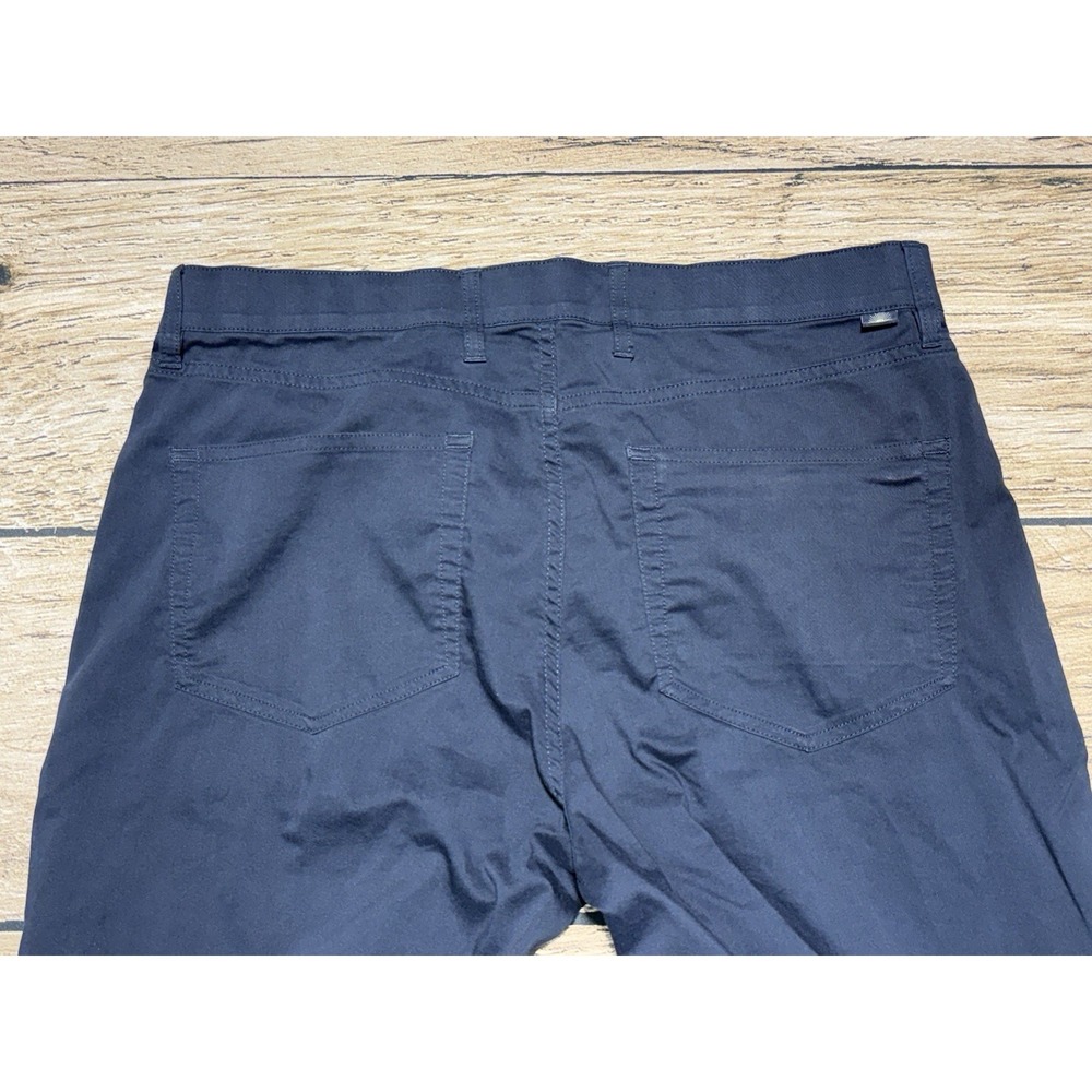 Faherty Reserve Movement Pant Mens 33x32 Navy Blue Chino Stretch 5-Pocket